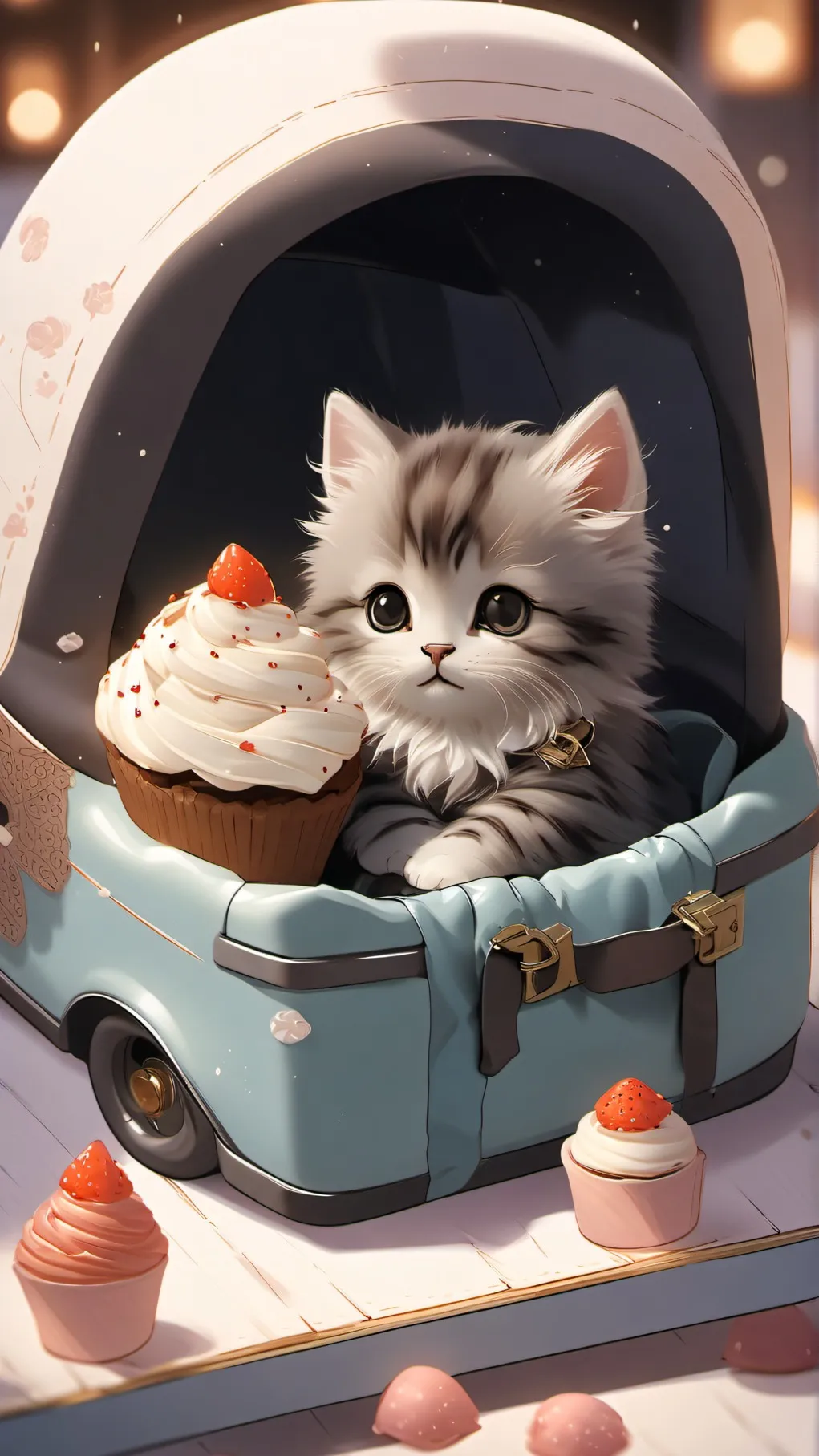 ai character: stormy background