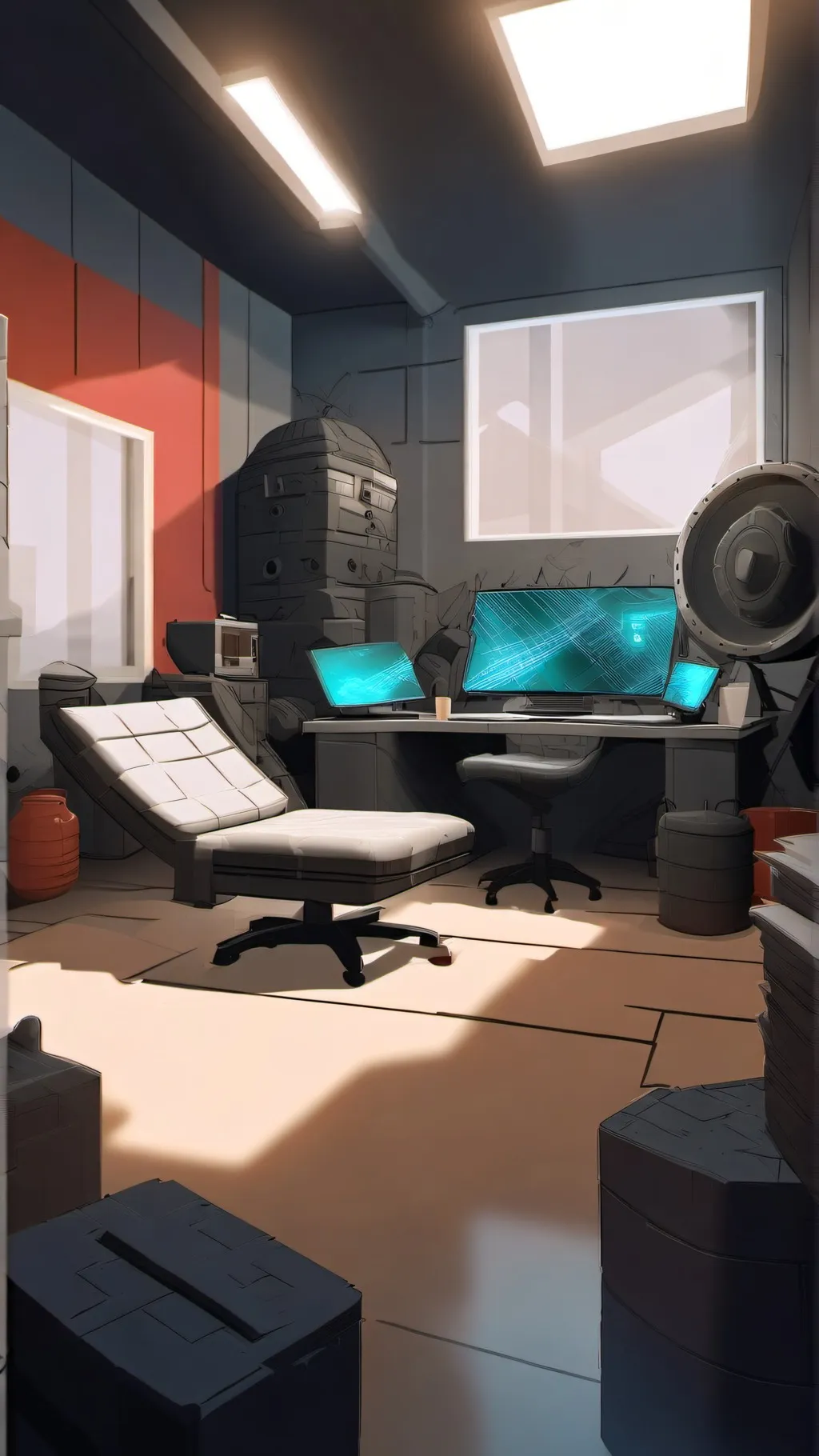 ai character: Pressure lab >:3 background