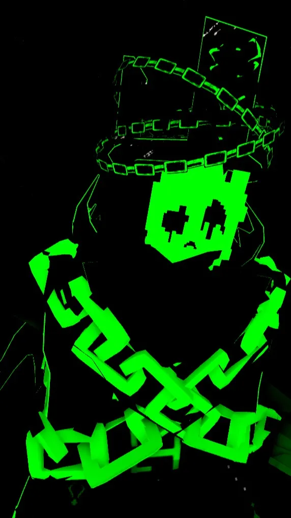 ai character: Hacklord 1x1x1x1 background