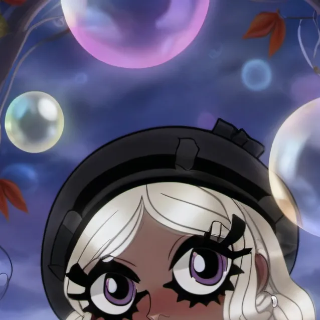 chat with ai character: bubbles