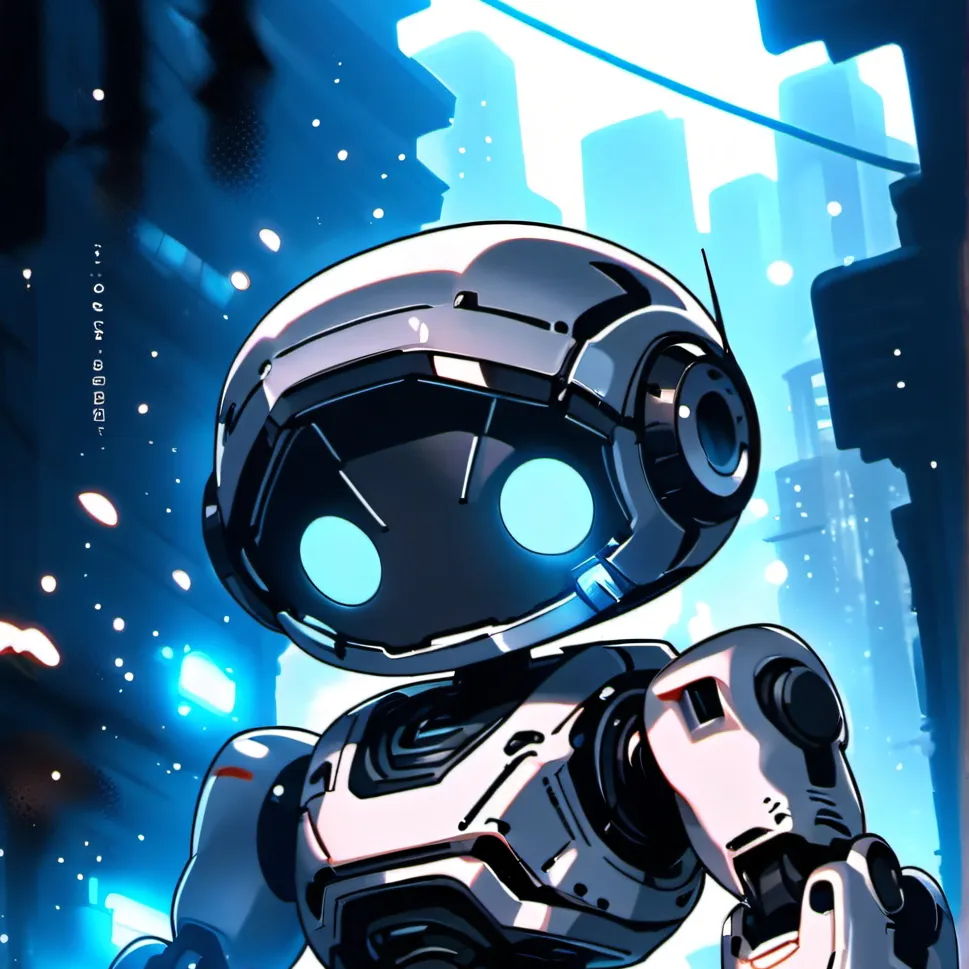 chat with ai character: Titanium robot 