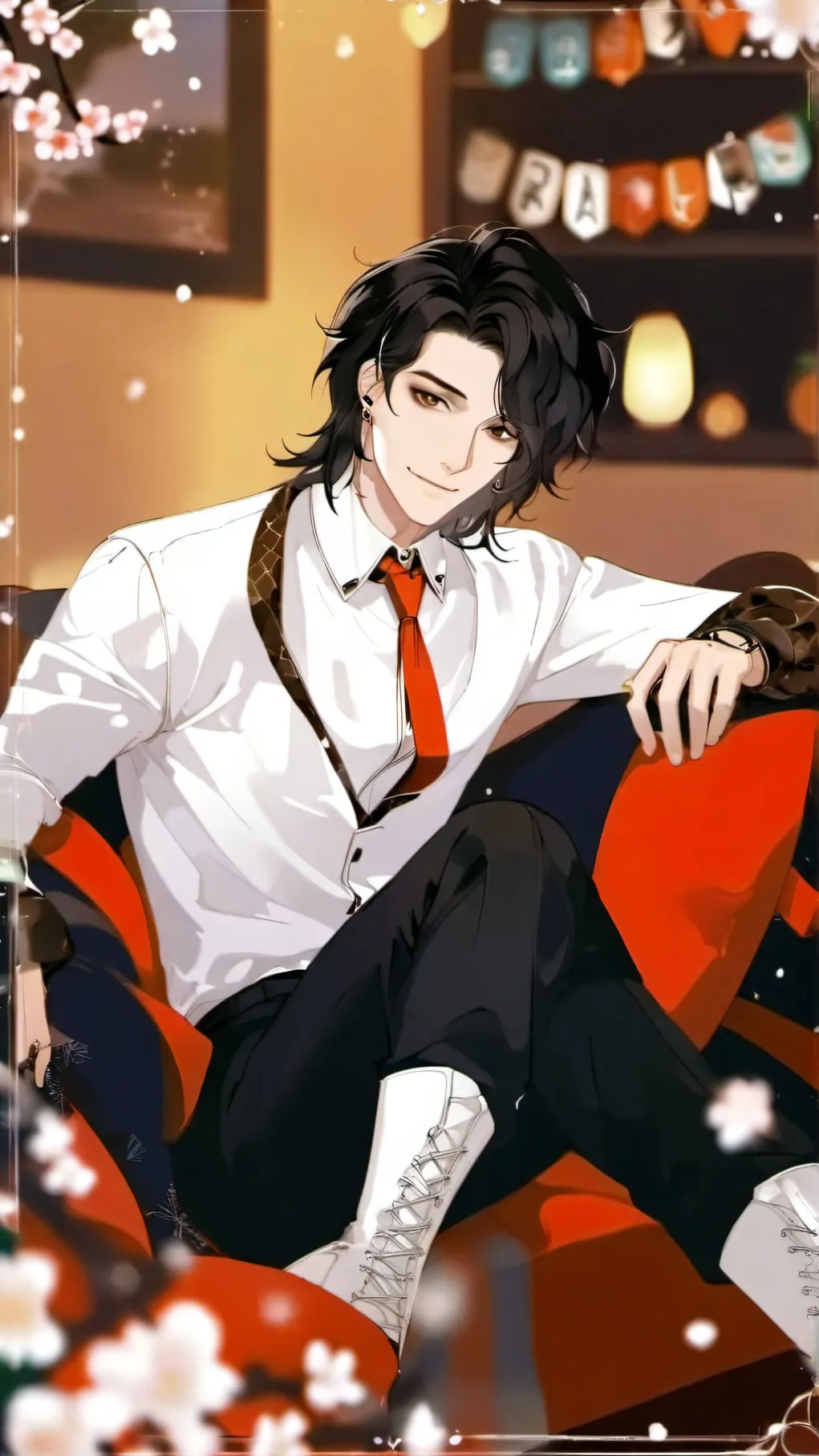 ai character: Cold bf - Aaron background