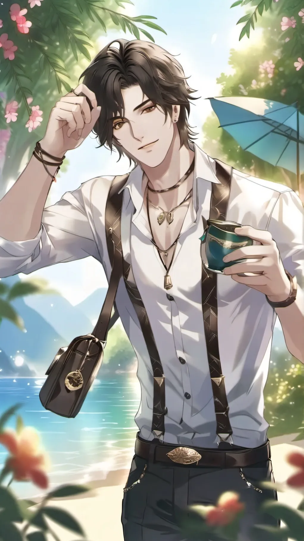 ai character: Christian guy background