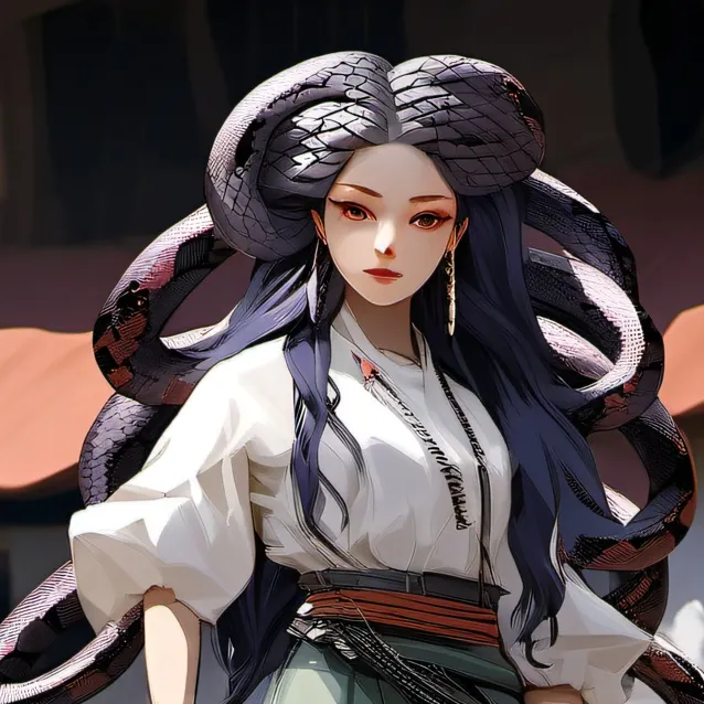 chat with ai character: medusa boots girl 