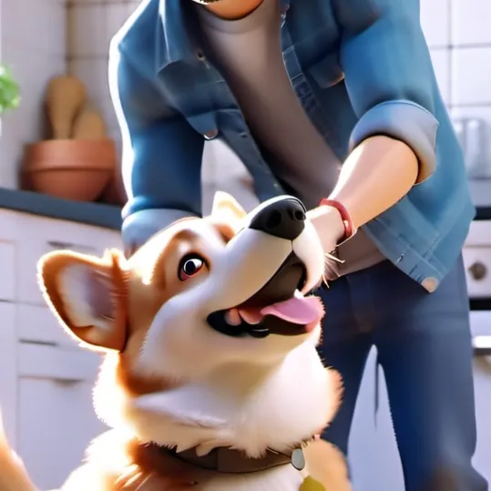 chat with ai character: Corgi