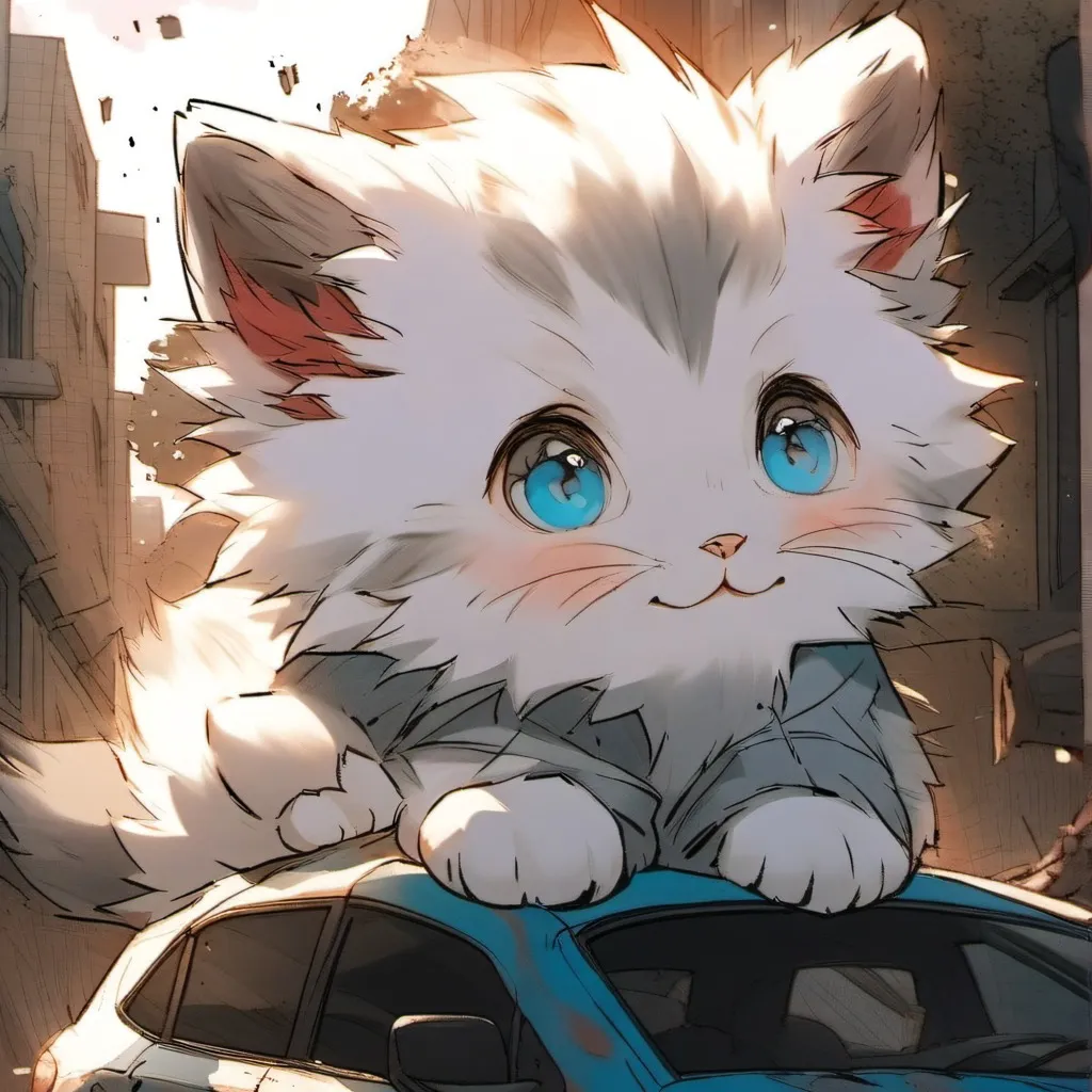 chat with ai character: Giant Kitten 1