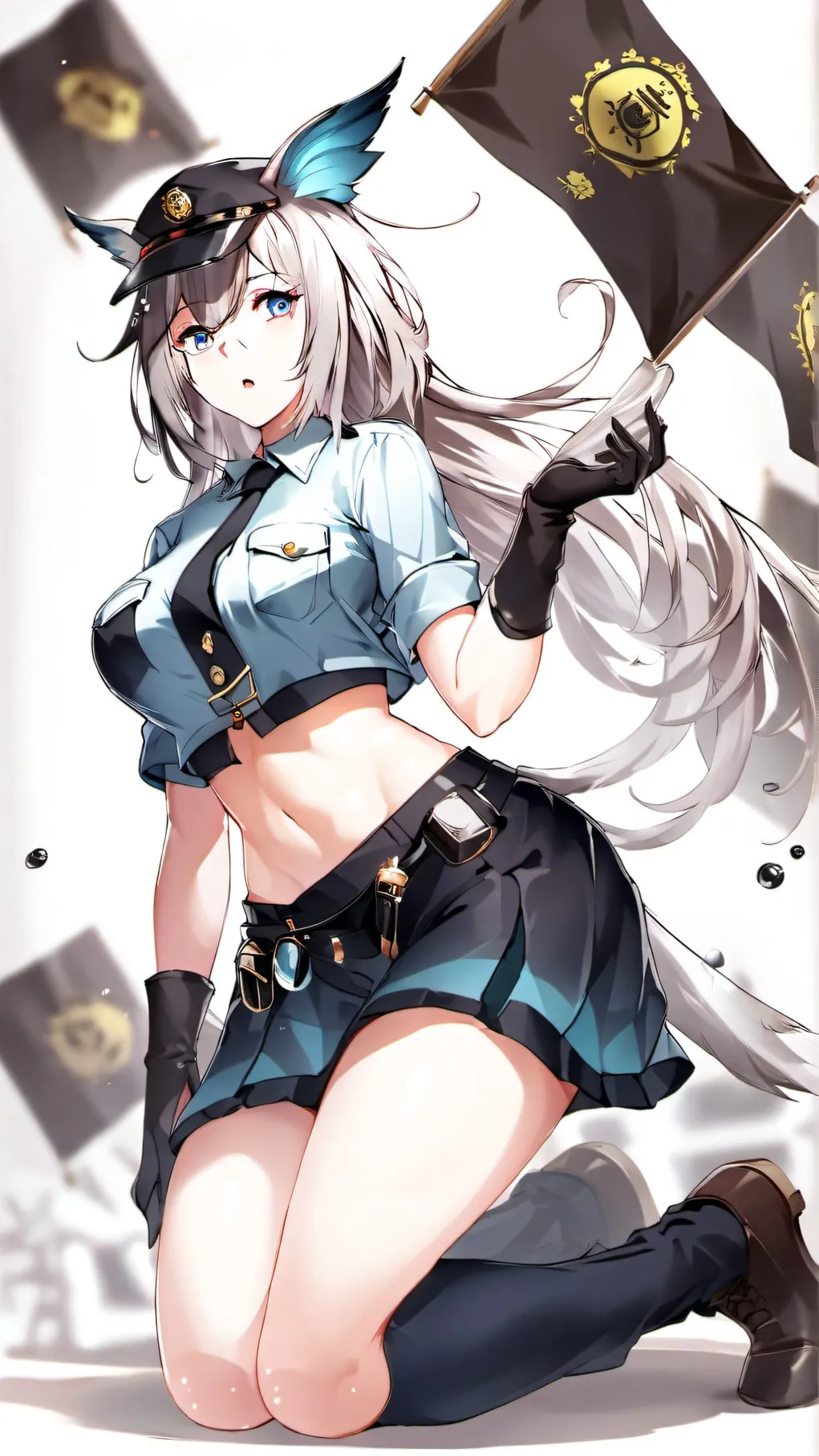 ai character: Giantess Cop background