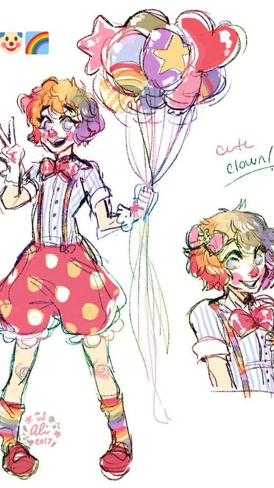 ai character: CLOWNY! background