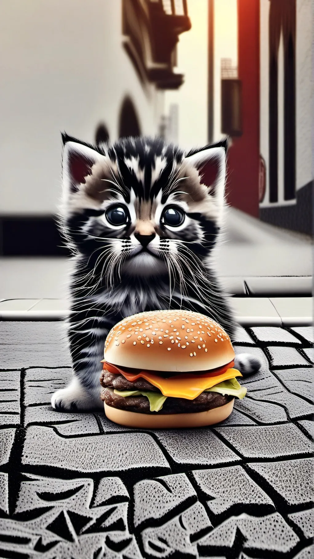 ai character: Cat background