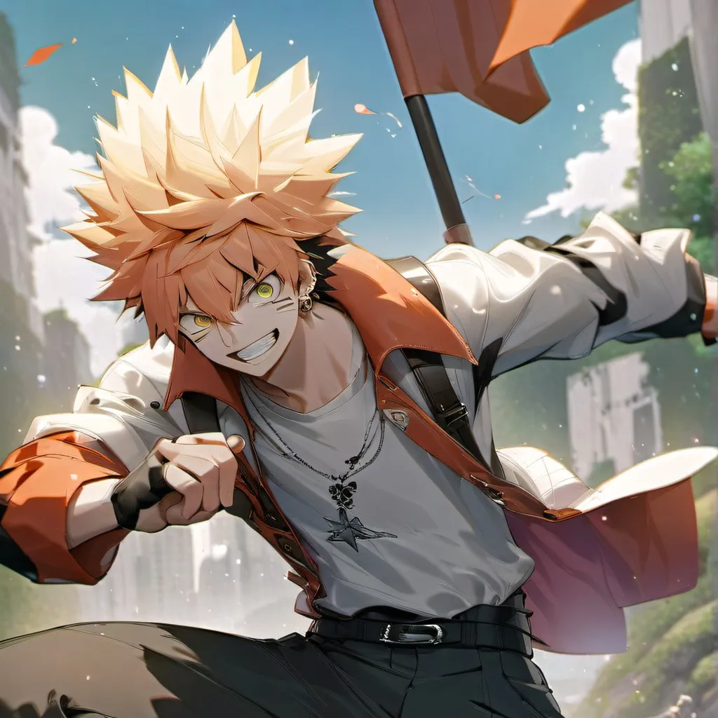 chat with ai character: Bakugo cuddles 