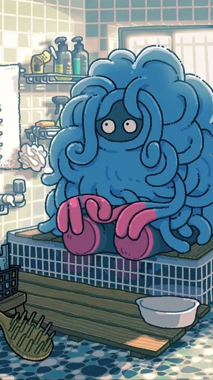 ai character: tangrowth. background