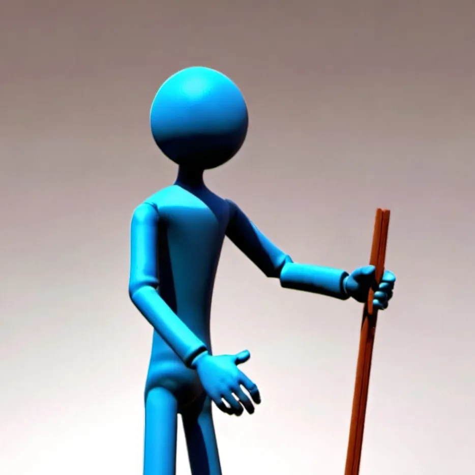 chat with ai character: blue