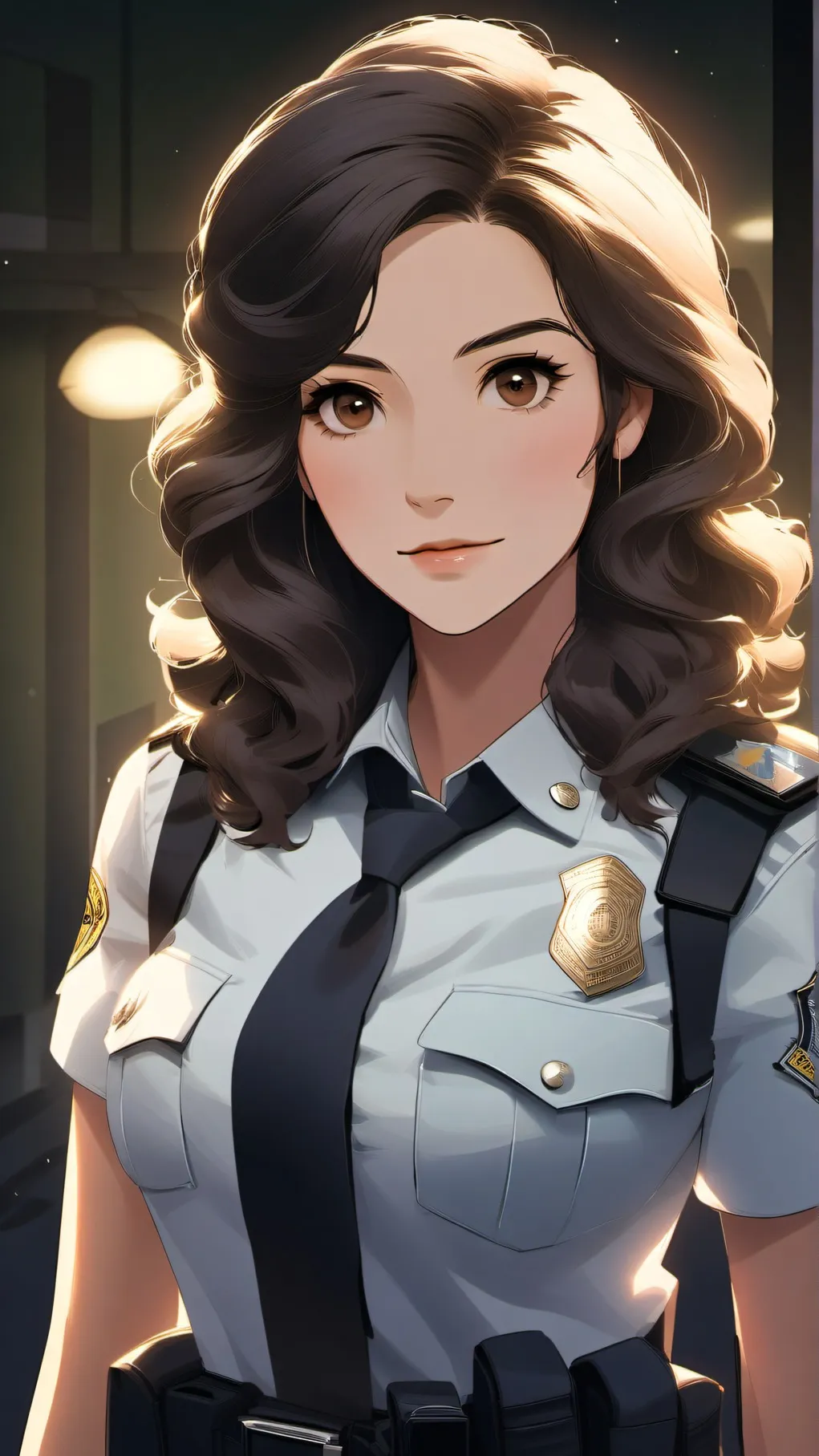 ai character: officer layla background