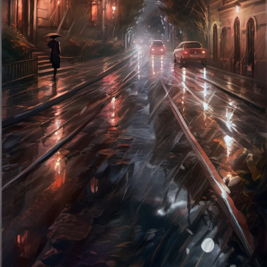 chat with ai character: walk in the rain