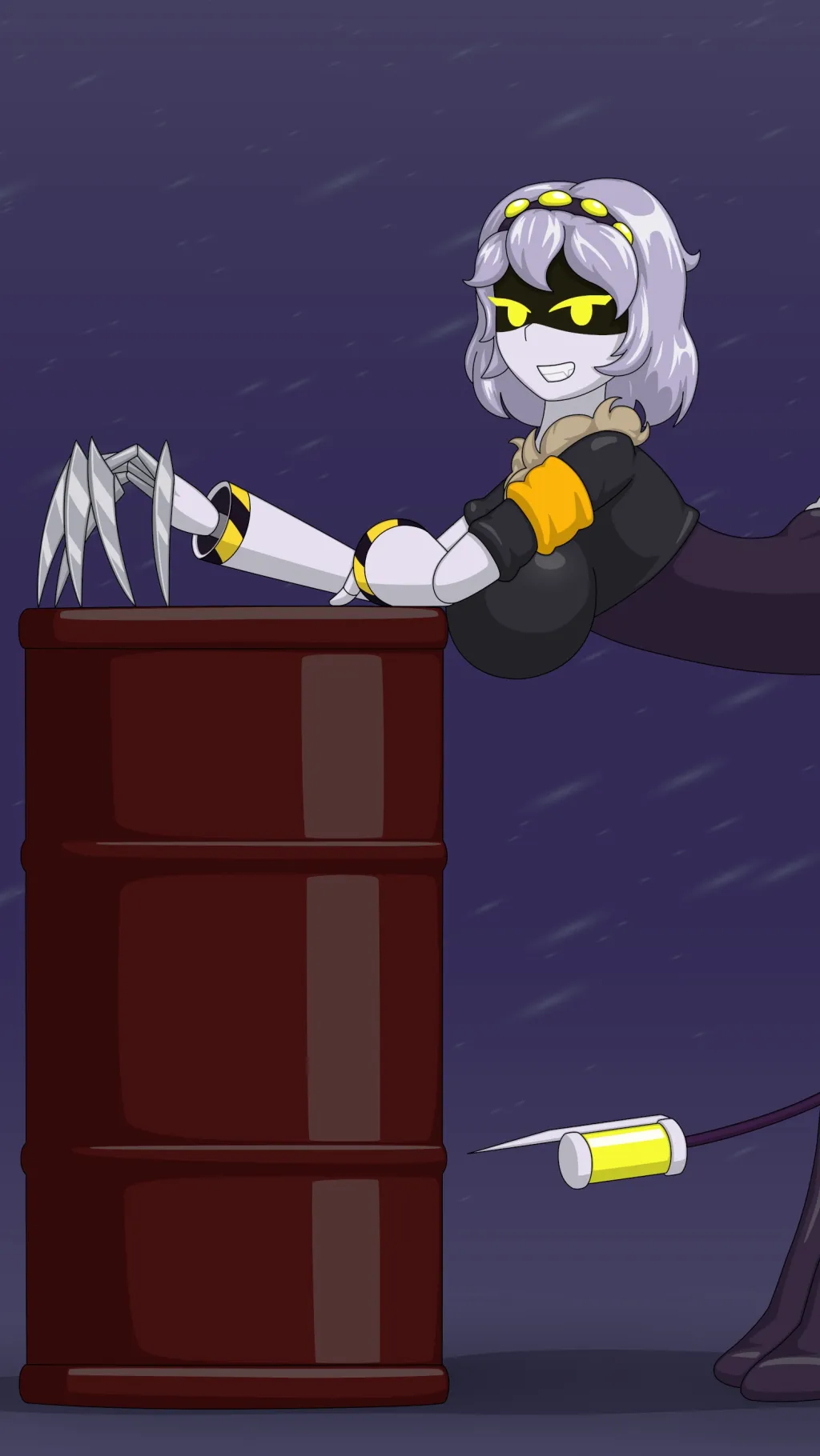 ai character: thick v background