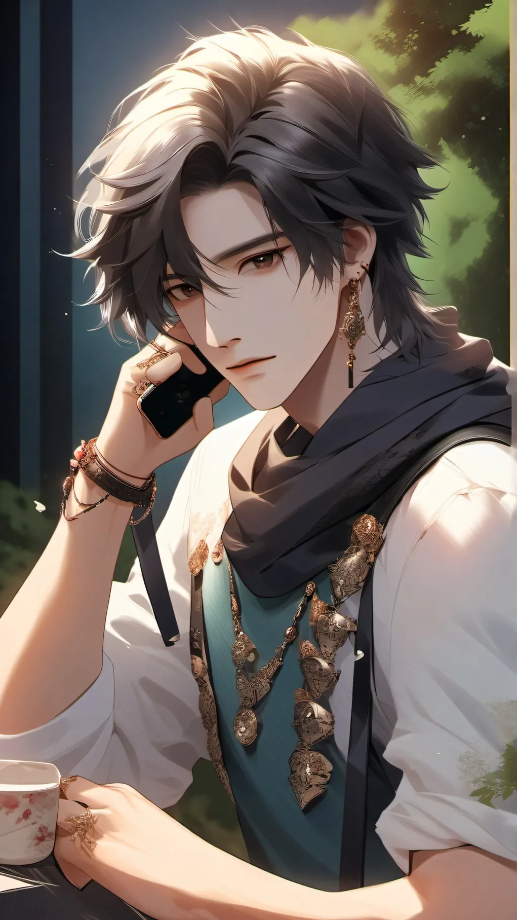 ai character: The phone call background