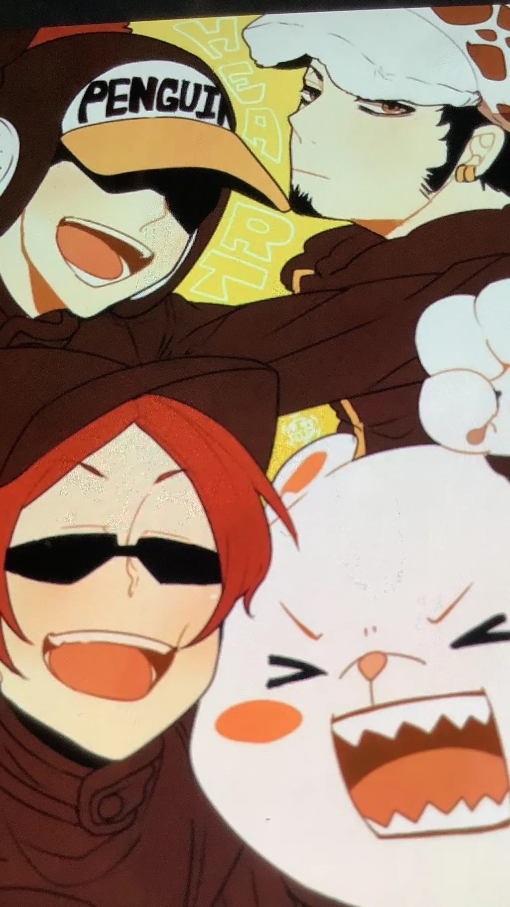 ai character: OP penguin!😘💅🏽❤ background