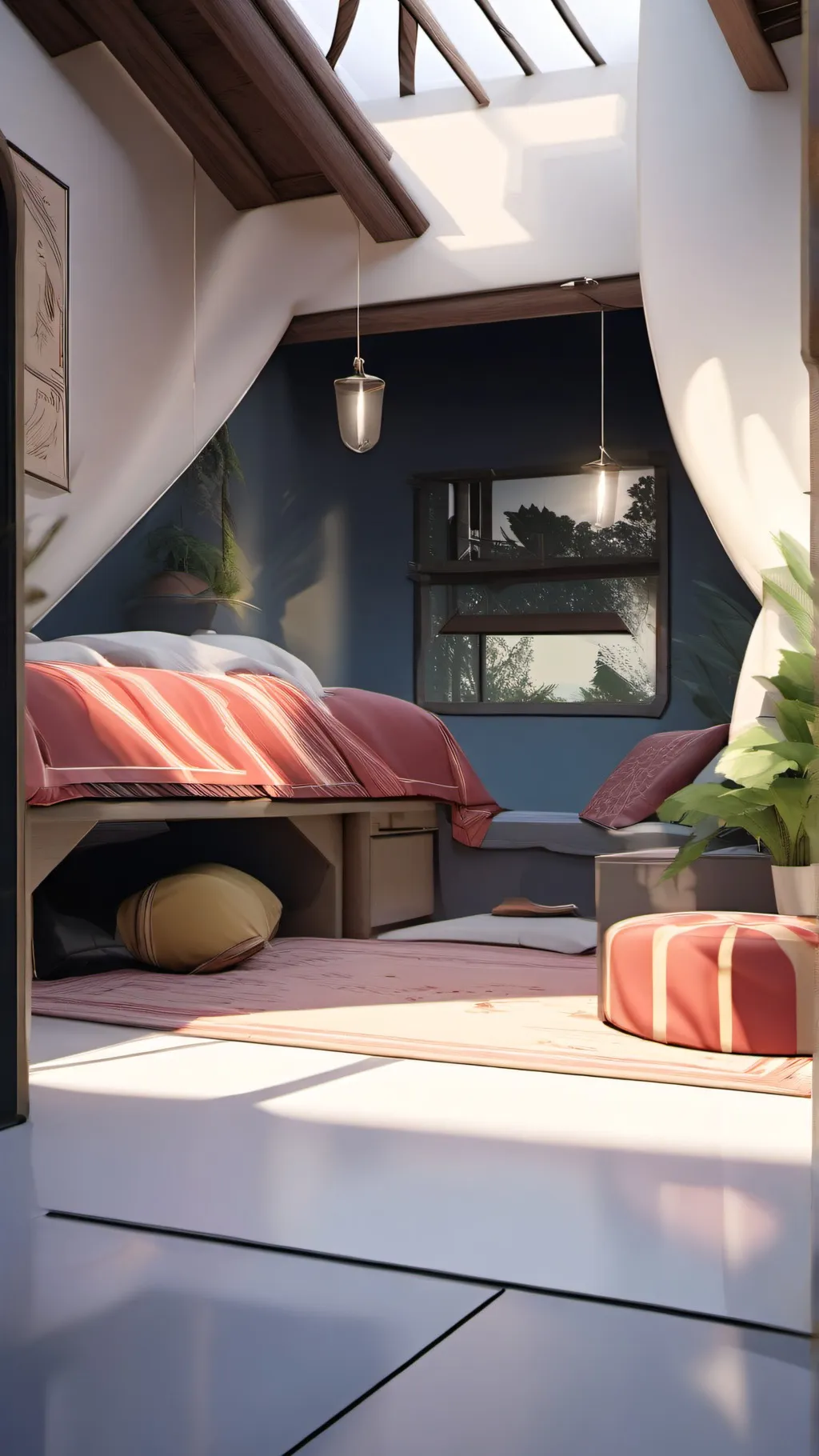 ai character: OP sleepover background