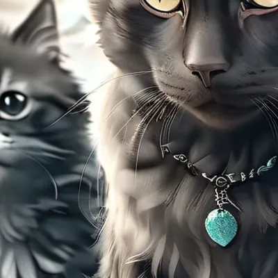 chat with ai character: Two cat 