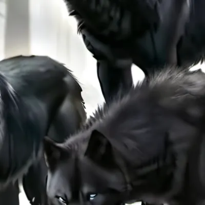 chat with ai character: Black wolf