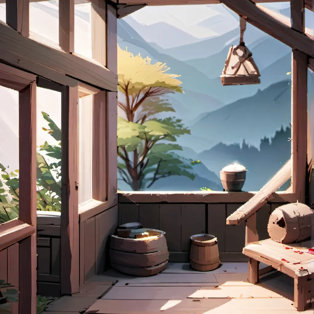 chat with ai character: wooden house