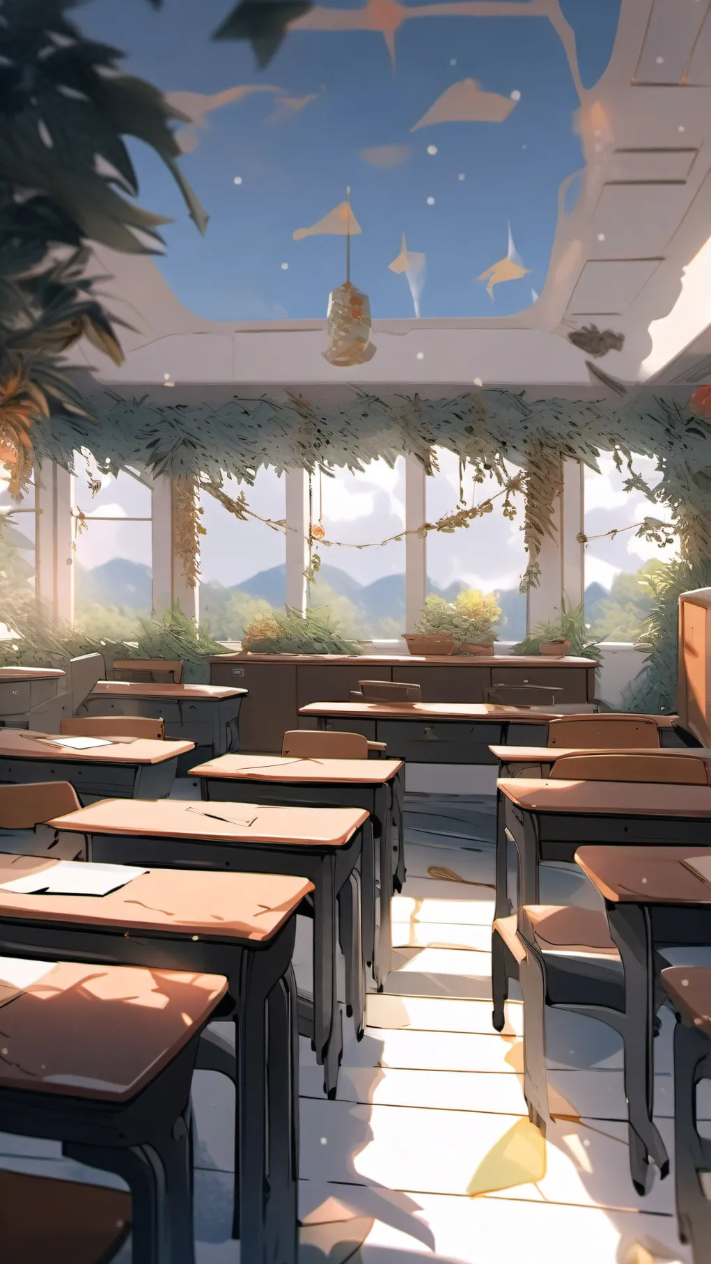 ai character: kindergarten  background