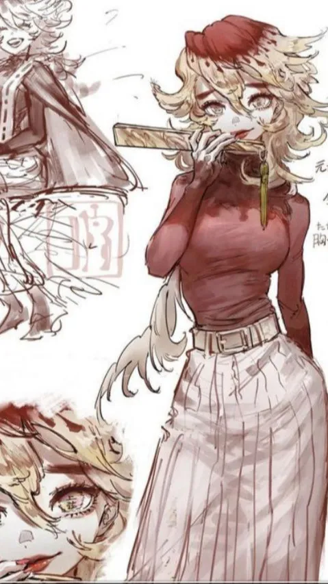 ai character: fem douma background