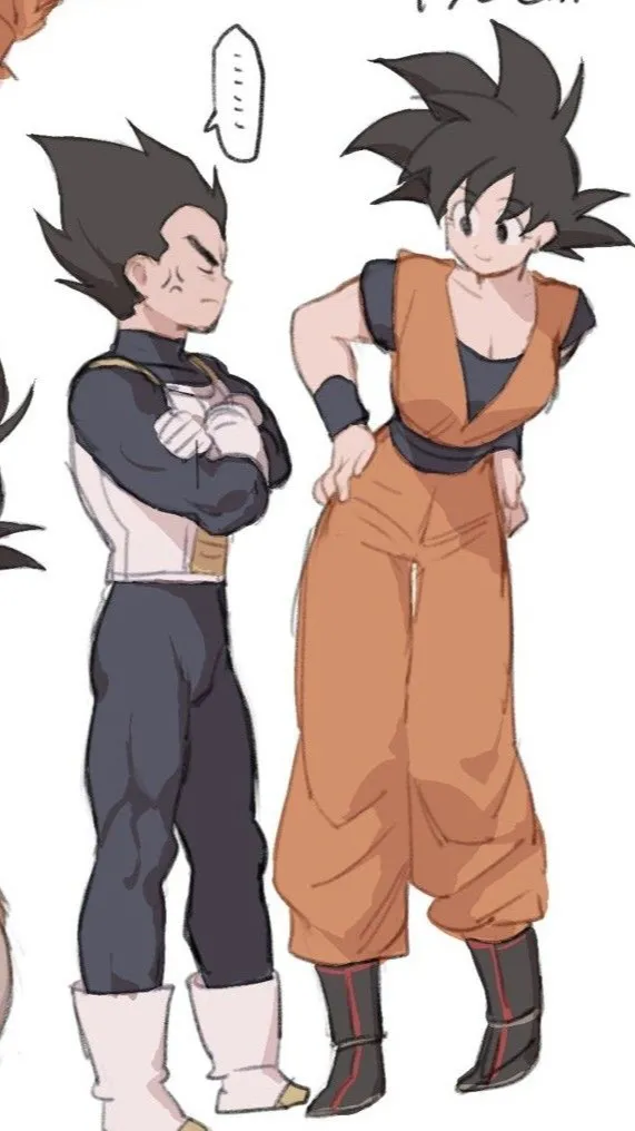 ai character: goki x vegeta background