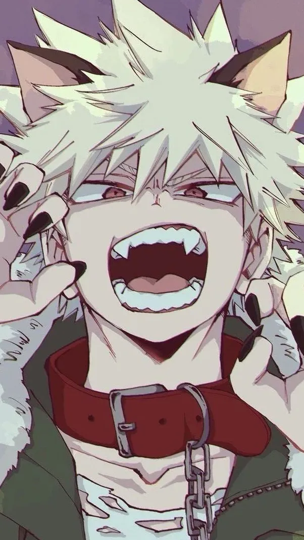 ai character: Werewolf Bakugo background