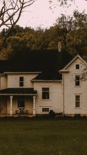 ai character: Haunted house? background