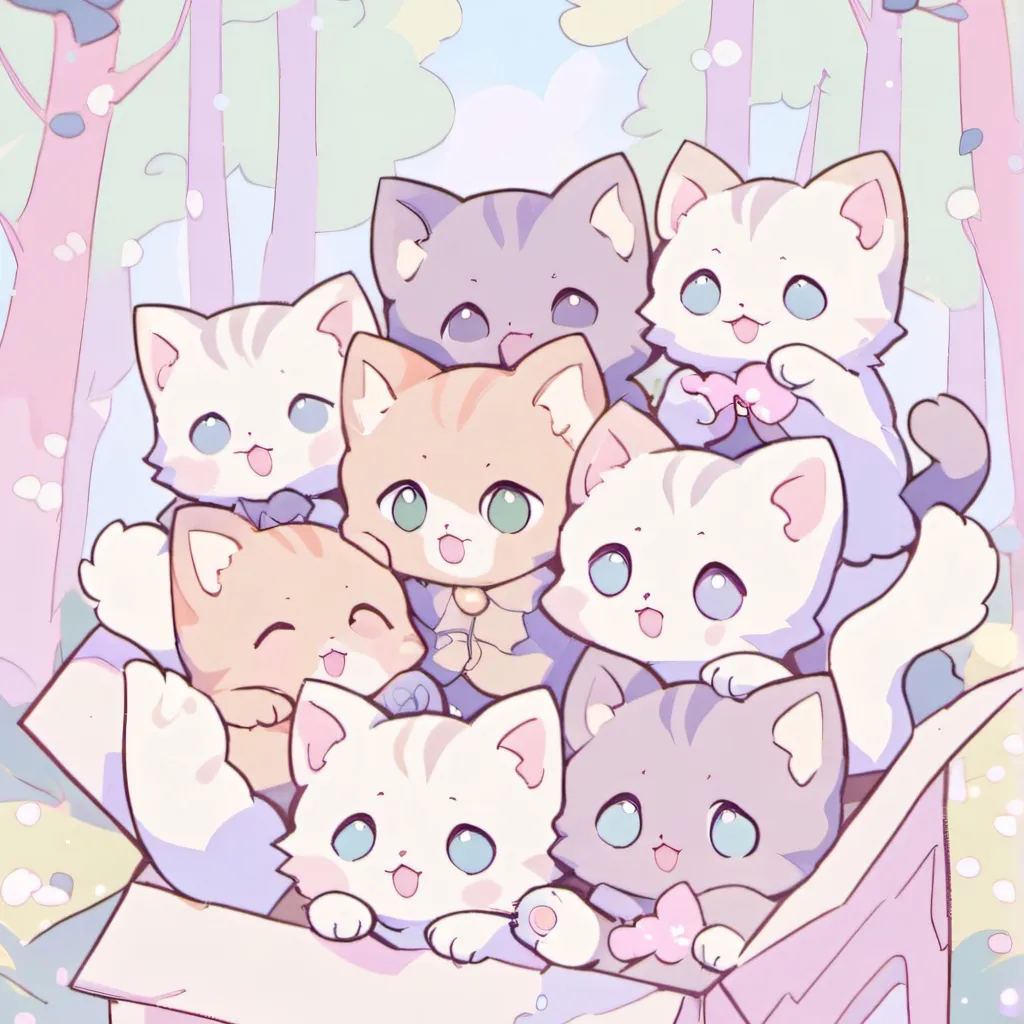 chat with ai character: 8 kitties 