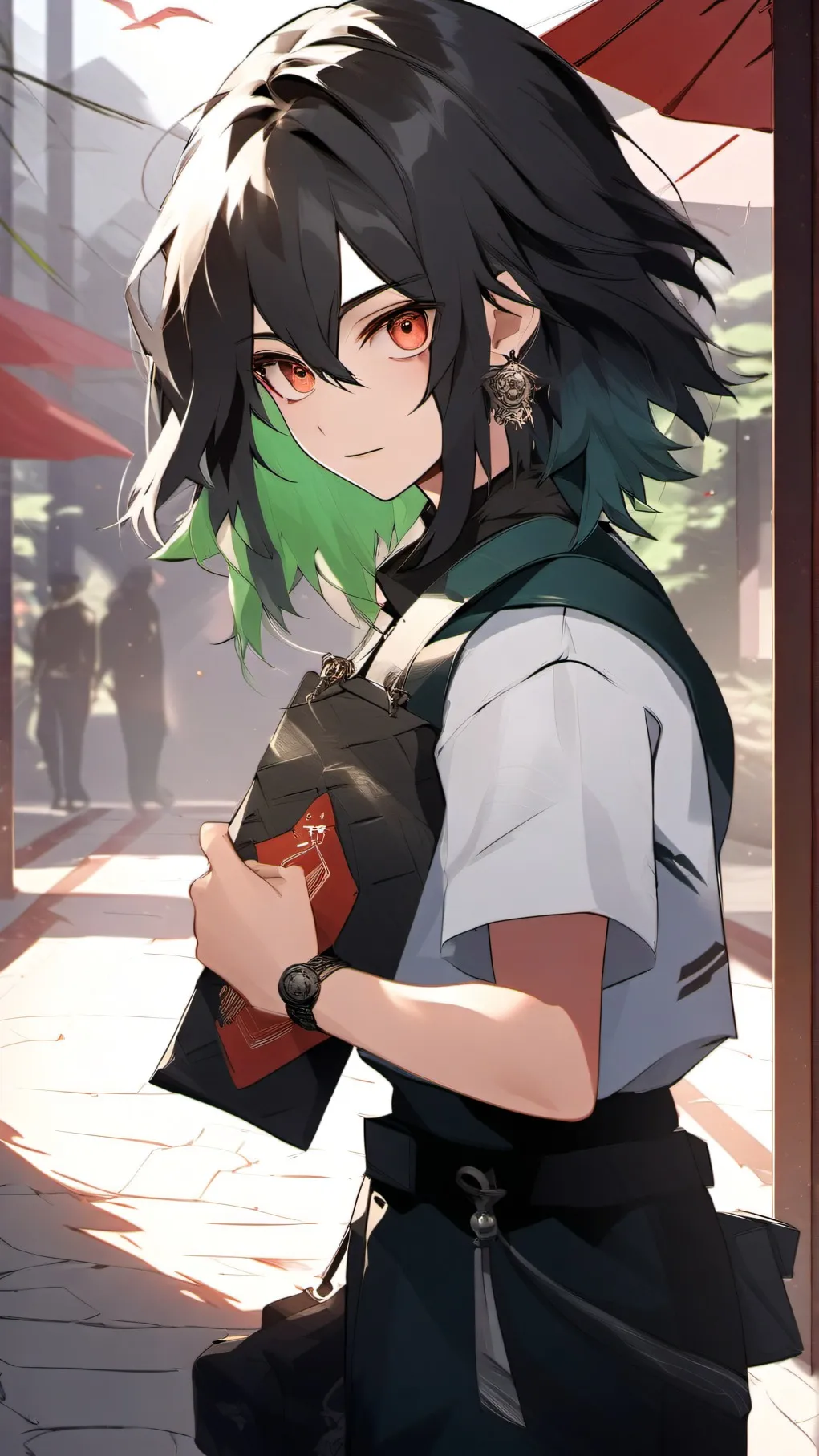 ai character: Mha Final war background