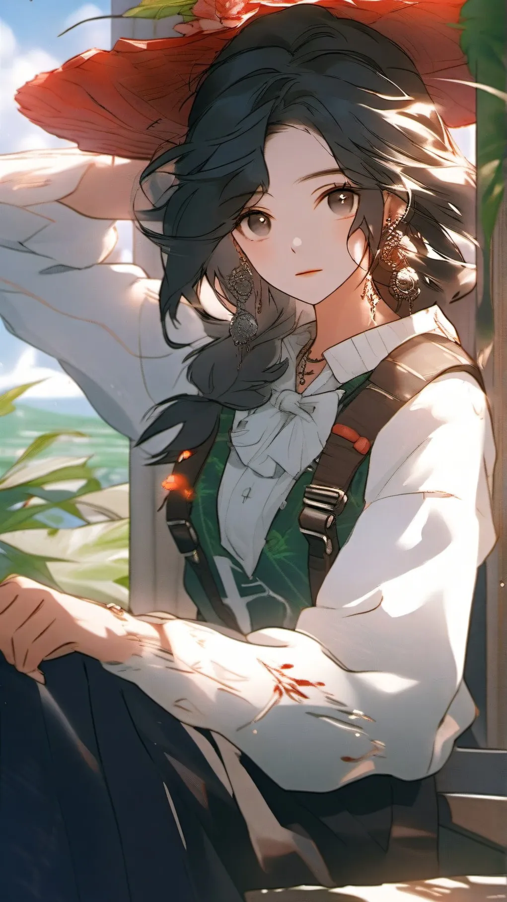 ai character: amber background