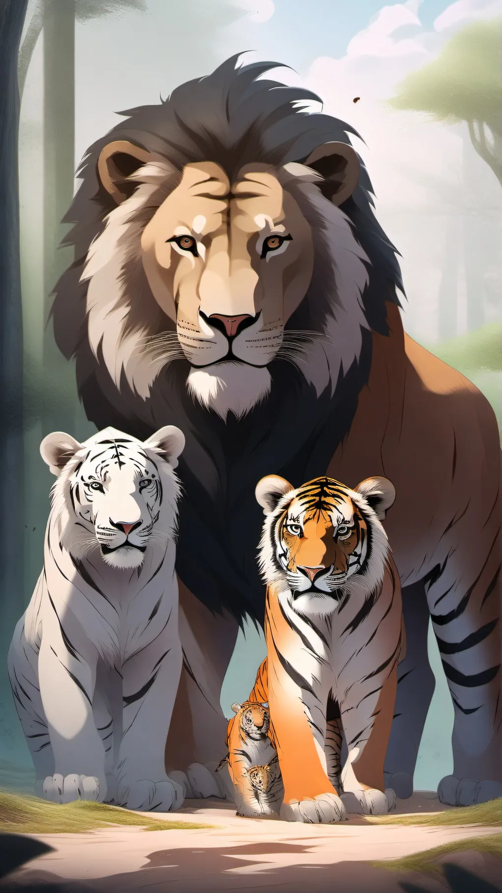 ai character: leo and strate background