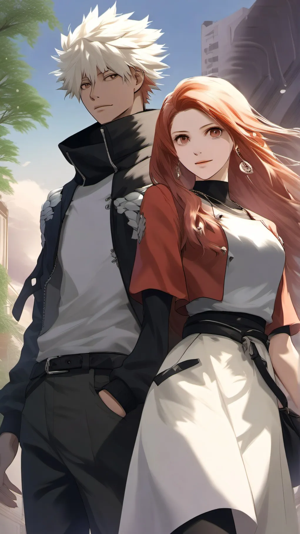 ai character: baku x todo x y/n background