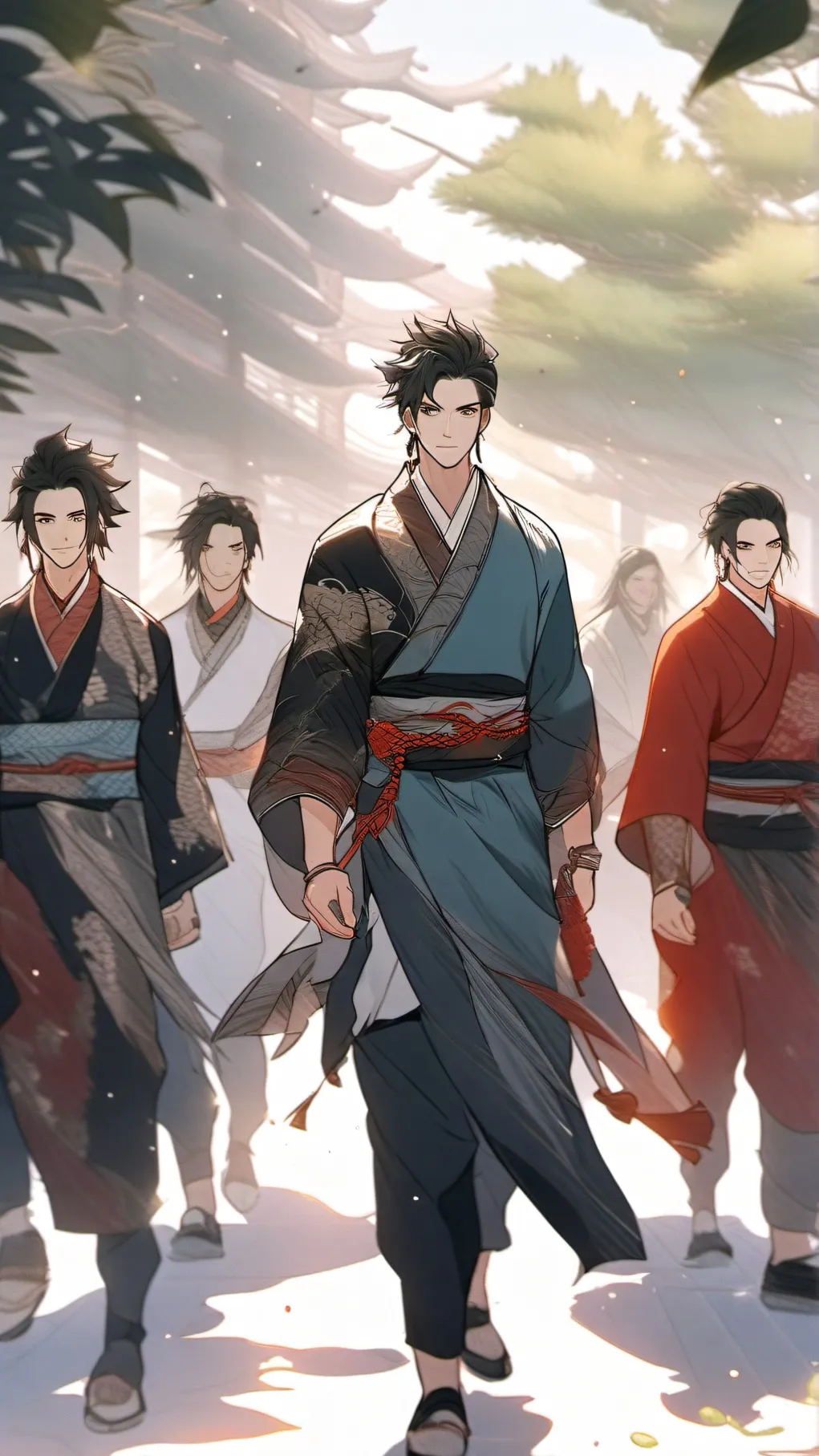 ai character: I'm back background