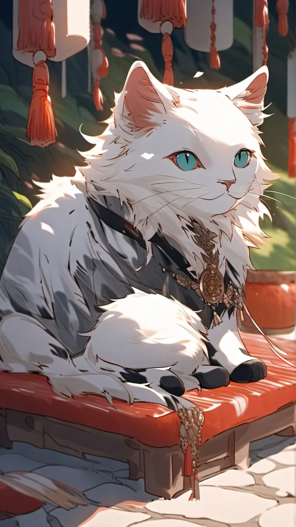 ai character: pickles the cat background