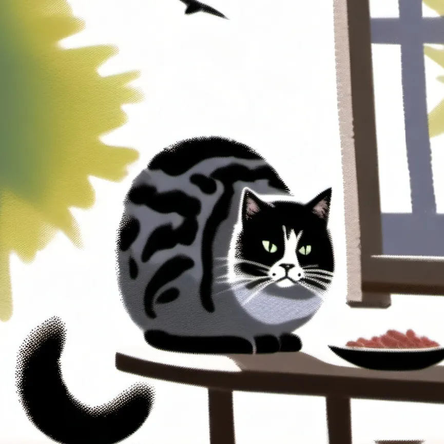 chat with ai character: a moonlight cat