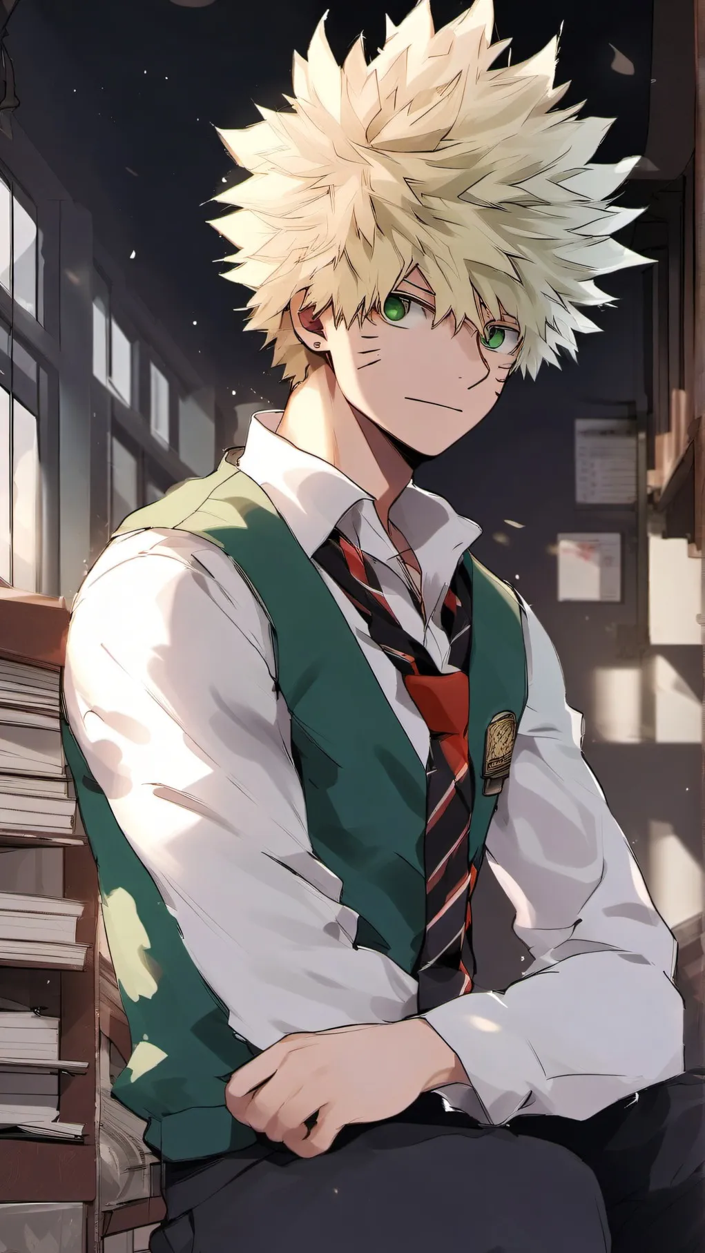 ai character: Bakugo BF background