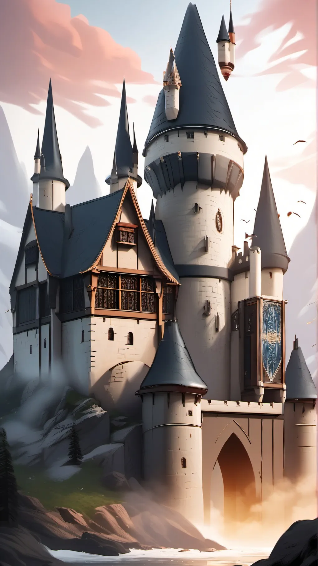 ai character: Hogwarts background