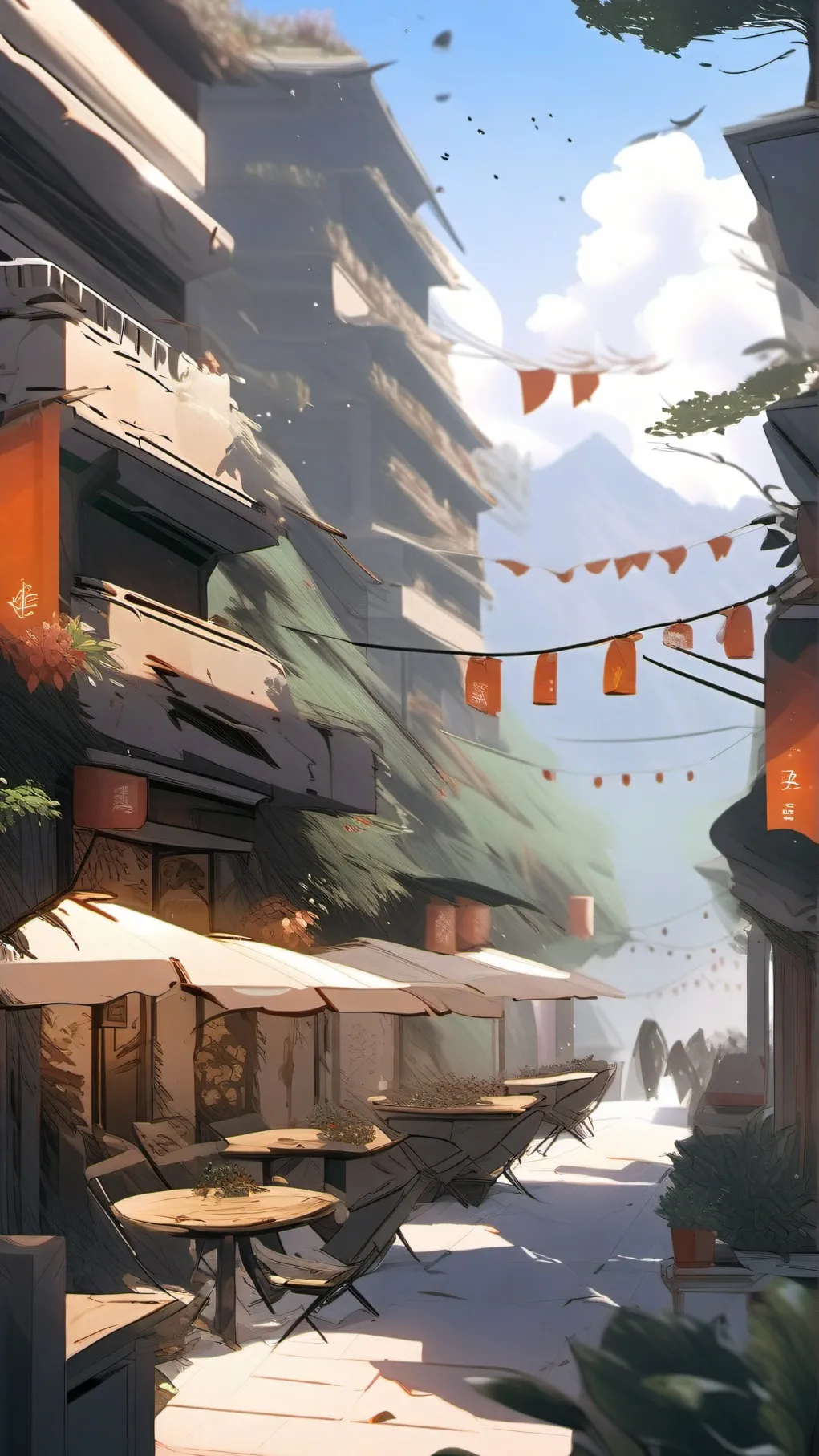 ai character: house central background