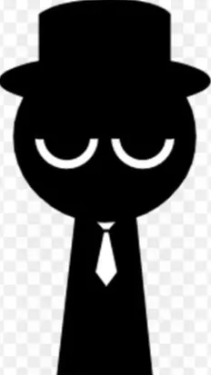 ai character: black background