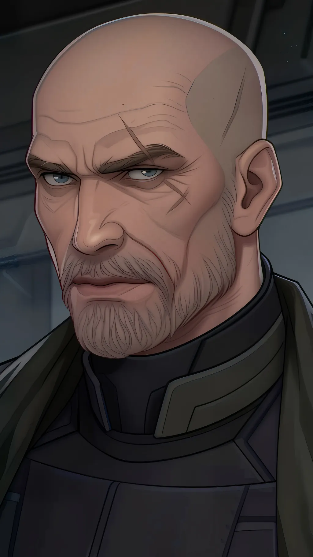 ai character:  Virgil Lasseter background