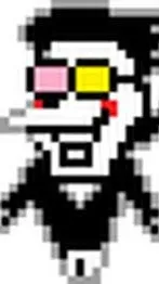 ai character: Tenna & Spamton background