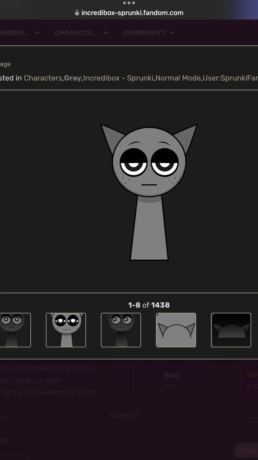 ai character: GraytheG  background