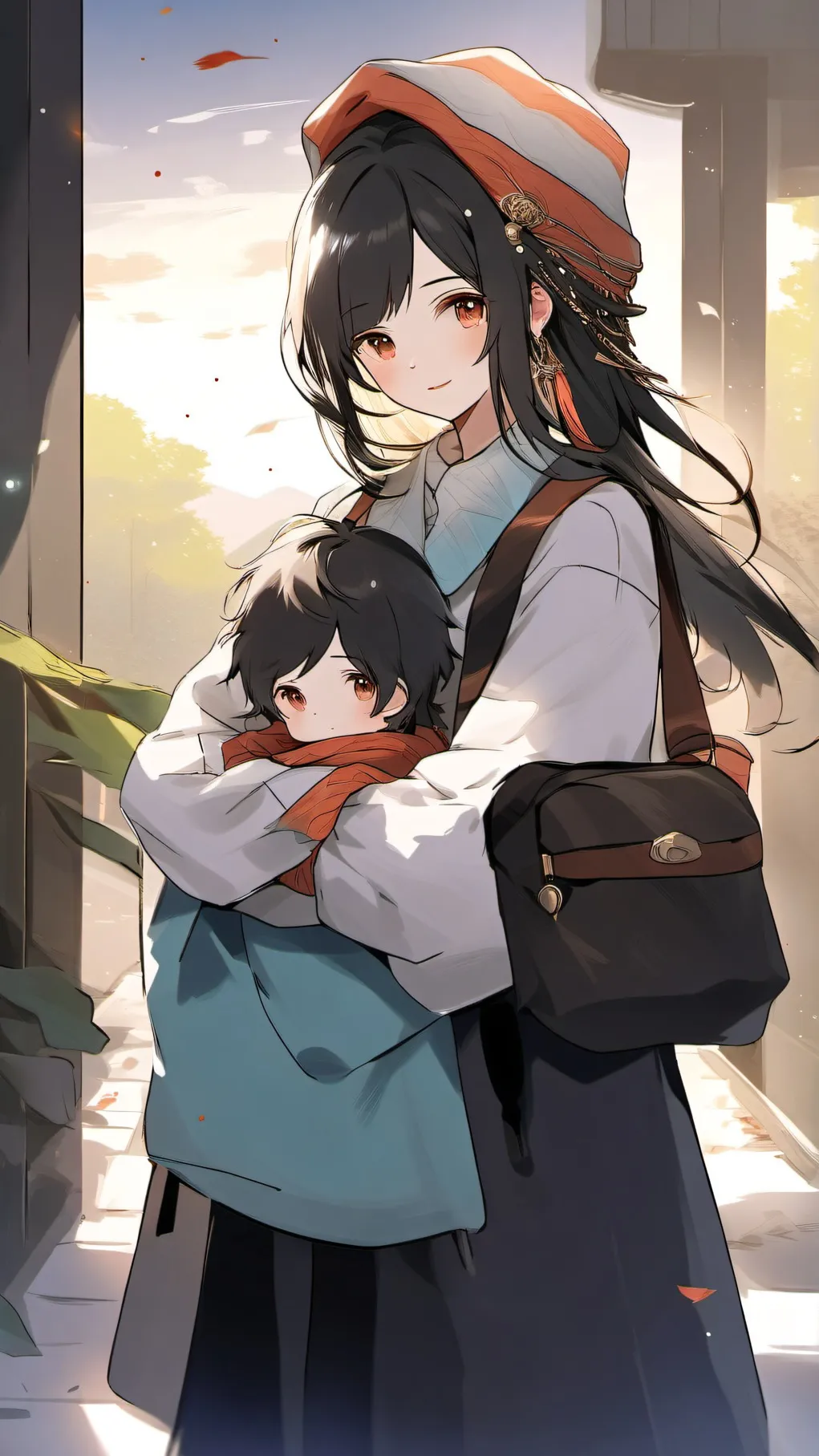 ai character: u got hurt oh no  background