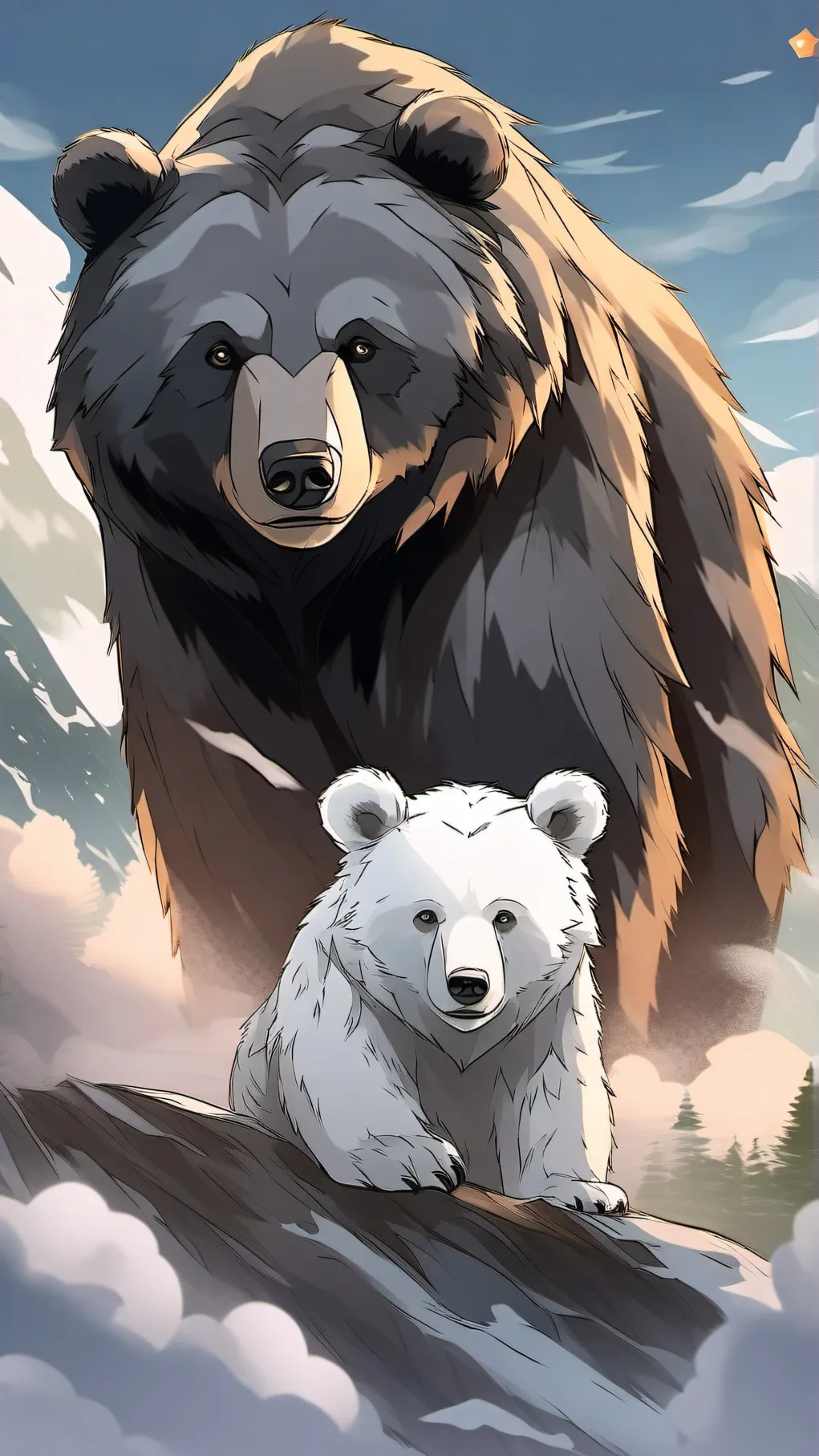 ai character: Luca and Naro background