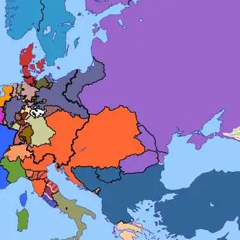 chat with ai character: map of Europe 1854