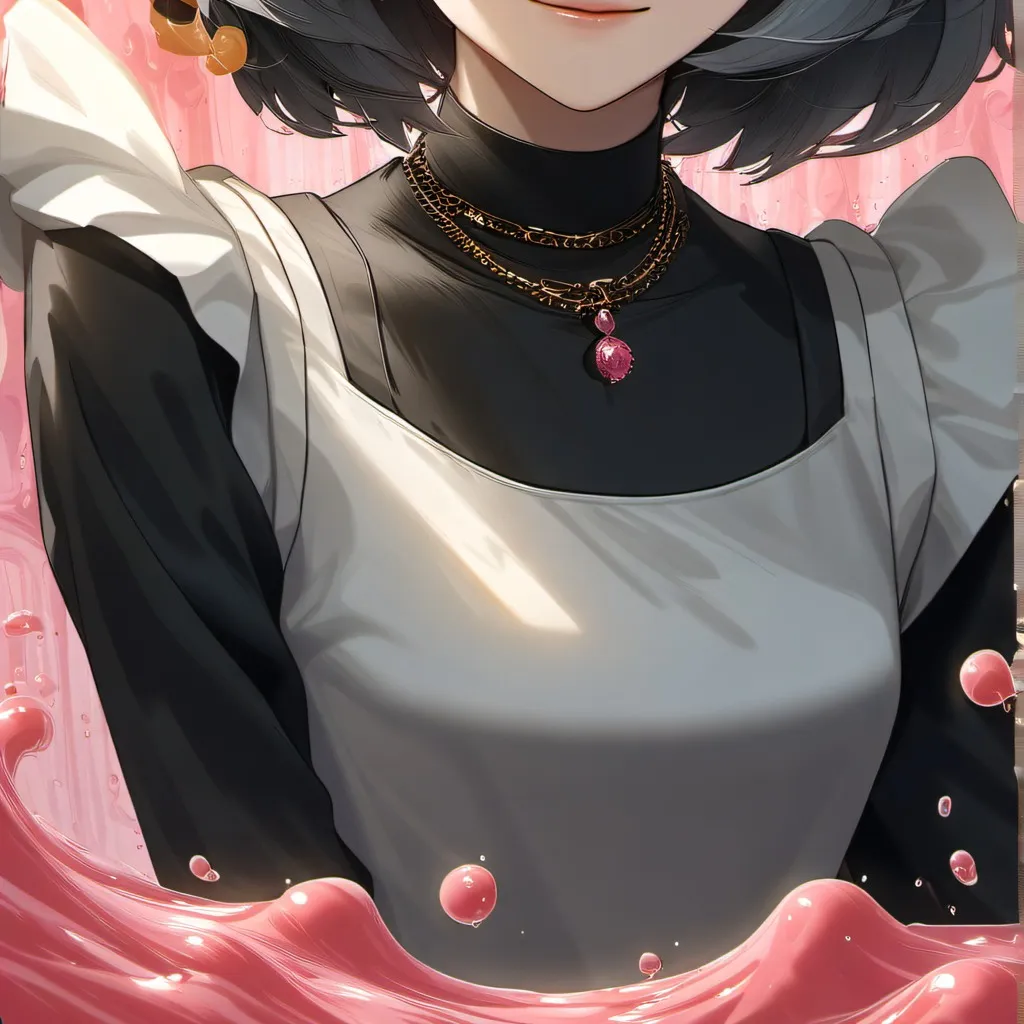 chat with ai character: pink slime girl