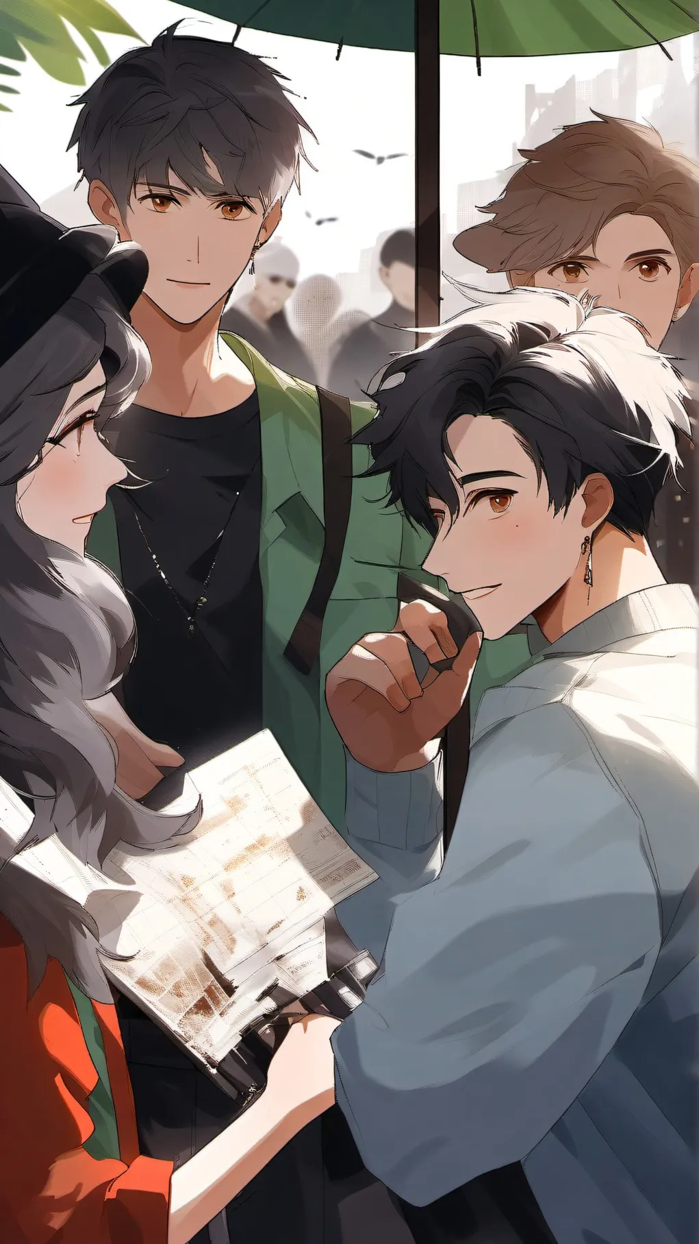 ai character: twitch chat background